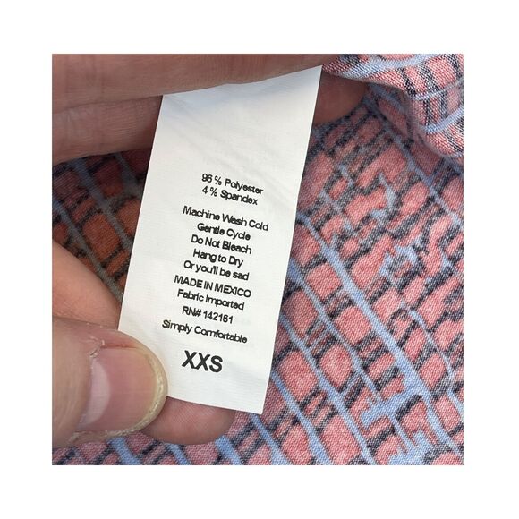 LuLaRoe Irma Tunic Top Womens XXS Multicolor Polyester Stretch Printed Crew Neck - Picture 7 of 8